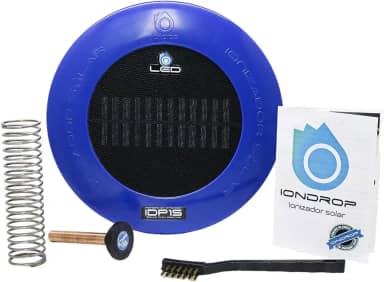 IONDROP IDP LED15, Ionizador Solar para Piscina, Automático, Tratamento Ecológico, Redução de 90% de Cloro, 240 x 150 mm