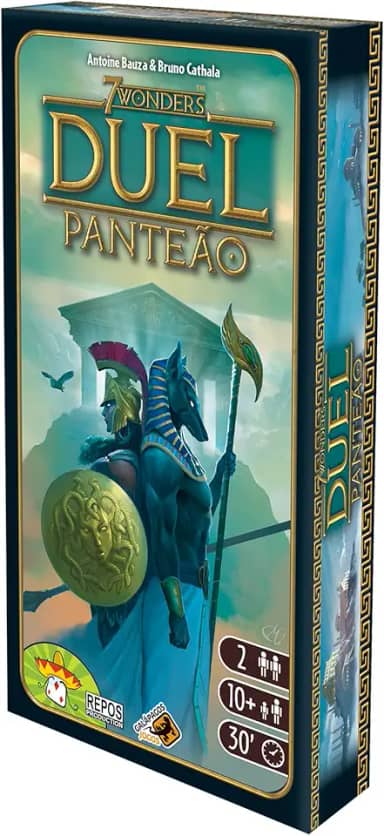 Galápagos, 7 Wonders Duel: Panteão (Expansão), Jogo de Tabuleiro de Estratégia, 2 jogadores, 30 min