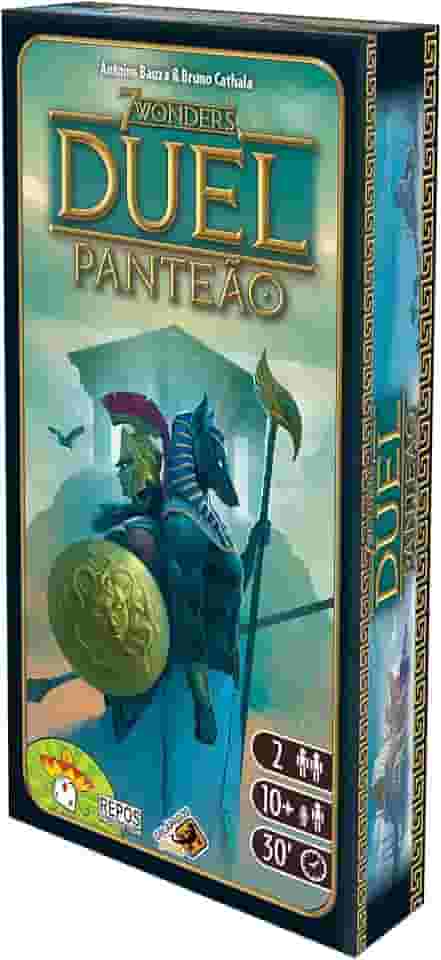 Galápagos, 7 Wonders Duel: Panteão (Expansão), Jogo de Tabuleiro de Estratégia, 2 jogadores, 30 min