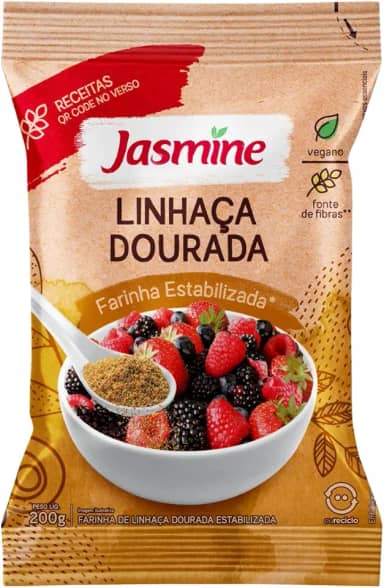 Jasmine Farinha de Linhaça Dourada Integral 200g