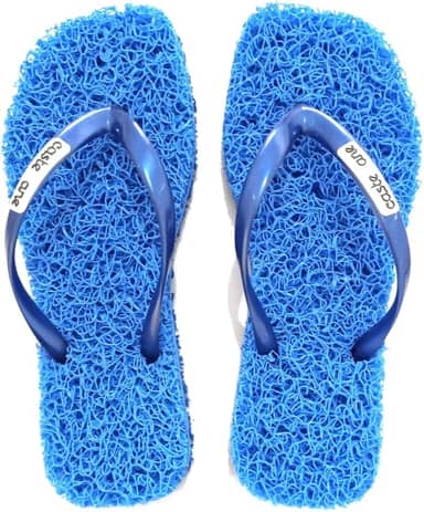 Chinelo Square Confort indicado para pessoas que sofrem com Esporão de Calcâneo, Fascite Plantar, Hiperidrose Plantar e Neuroma de Morton, Massageador para os pés, sensação de estar pisando em um tapete leve e macio tornando seu caminhar mais confortável a cada passo.