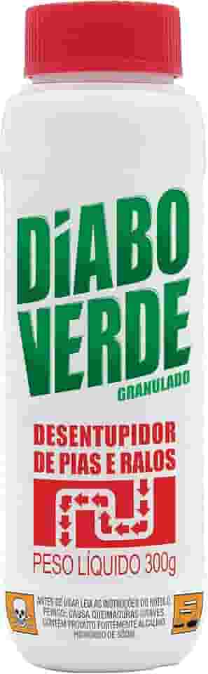Desentupidor de Pias e Ralos Granulado 300g, Diabo Verde