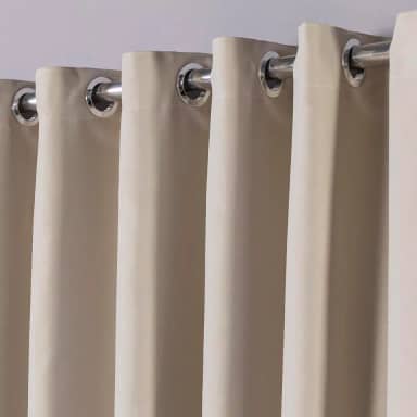 Cortina em Tecido Blackout 2,80 m x 2,30 m Corta Luz Para Sala, Quarto, Escritório (Palha)