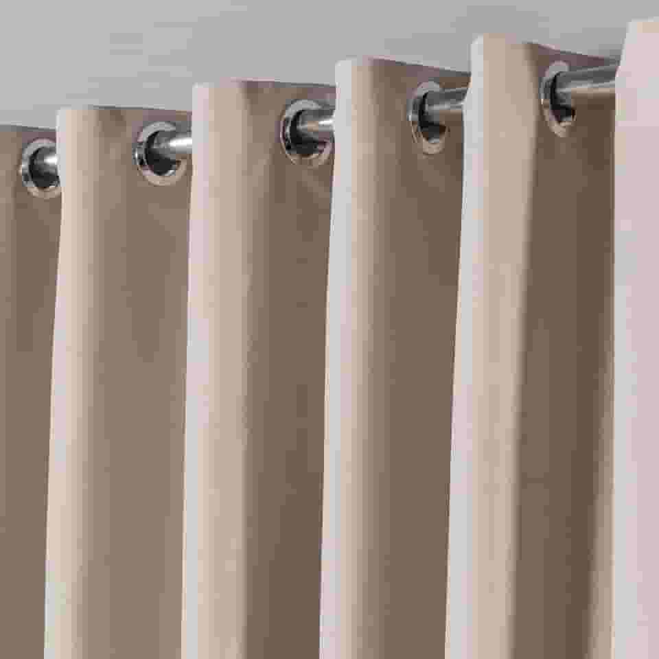 Cortina em Tecido Blackout 2,80 m x 2,30 m Corta Luz Para Sala, Quarto, Escritório (Palha)