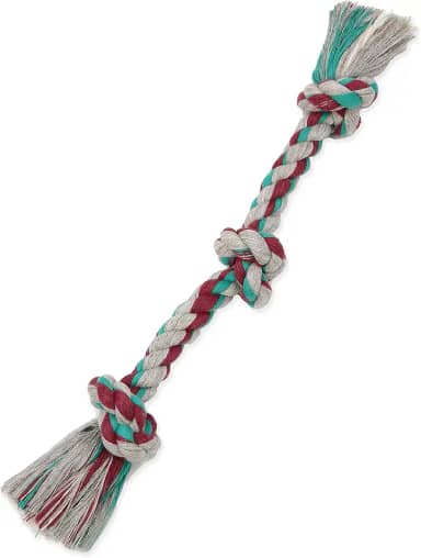 Mammoth Pet Products Mammoth Flossy Chews Color Rope Tug – Brinquedo De Puxar Algodão E Poliéster Premium Para Cães – Corda Interativa – Brinquedo De Mastigar Para Cães