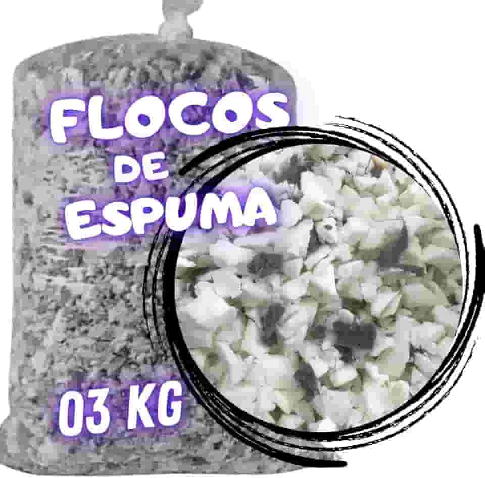 Flocos de Espuma para enchimento de Puff Travesseiros Amofada Artesanatos Espuma Flocada 3kg