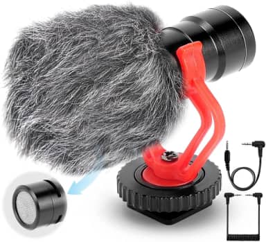 Microfone para Celular, Microfone, Microfone para Gravar Videos, Microfone Celular, Microfone Direcional, Microfone para Câmera, Microfone para Podcast, Microfone Direcional para Camera