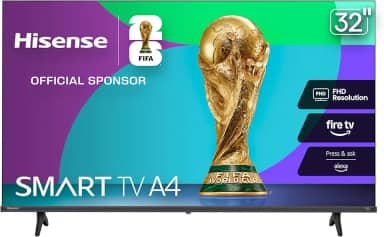 Hisense Smart Fire TV 32 polegadas Classe A4 Series FHD 1080p (32A4NF, modelo 2025) - DTS Virtual: X, design de moldura fina, Alexa integrada