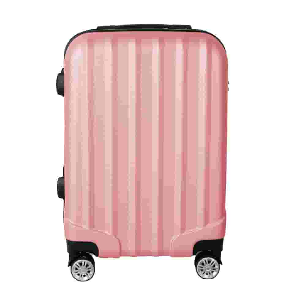 Mala de Viagem de Bordo Silent Noronha 10kg - Padrão ANAC | Rígida em ABS | 4 Rodas Duplas 360° | Cadeado Numérico Integrado | Leve e Resistente (Rosa Candy)