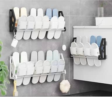 Sapateira De Parede Com Adesivo Autocolante Para Organização De Calçados – Instalação Fácil E Sem Furos - Cor Sortida