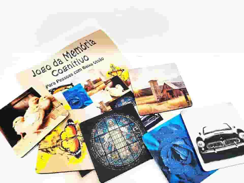 Genérico - Jogo da Memória Cognitivo para Idosos com Baixa Visão 10 Pares