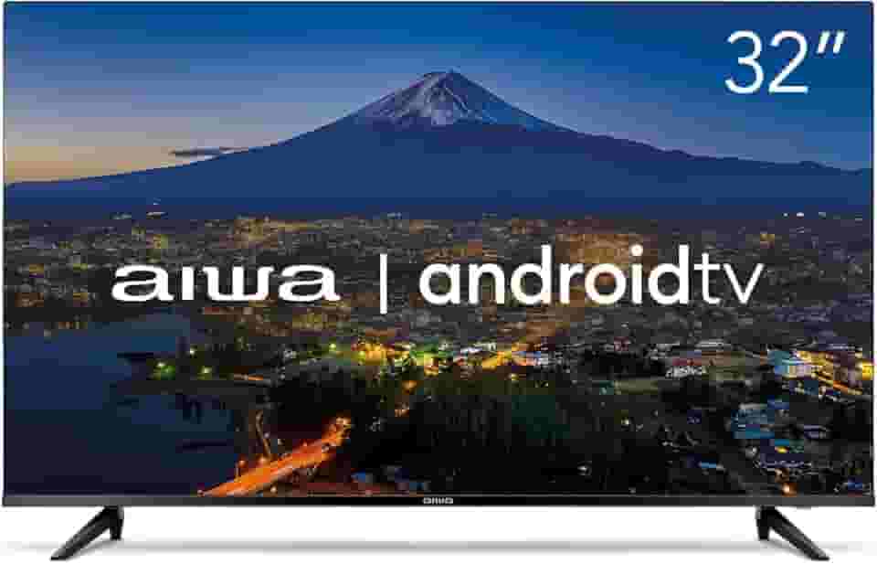 Smart TV Aiwa 32', Android, HD, Borda Ultrafina, HDR10, Dolby Áudio - AWS-TV-32-BL-02-A