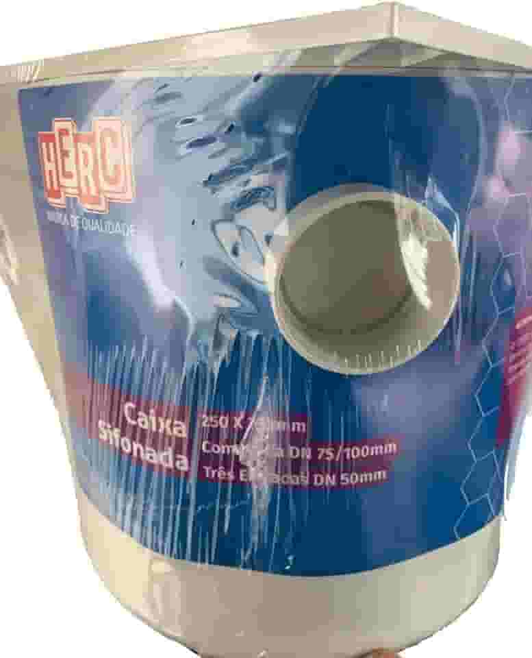 Caixa de Gordura Herc com Cesto 250 x 250 x 75mm 2309 Quadrada