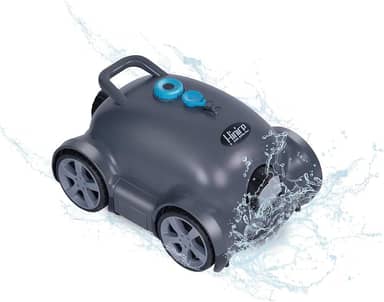 Hinice Robô Aspirador De Piscina Sem Fio, Automático Para Piscinas Enterradas/Acima Do Solo, Autonomia 150 Minutos, À Prova D'Água Ipx8, Cobertura 2200 Pés Quadrados (Cinza Escuro)