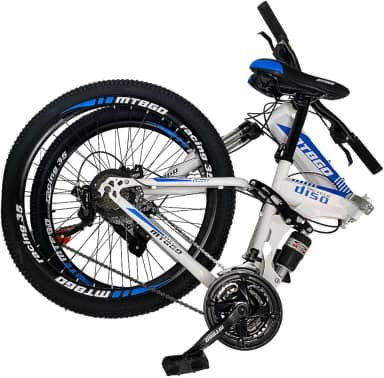 bicicleta mountain bike dobravel aro 26 suspensão duplo freio a disco 21 marchas