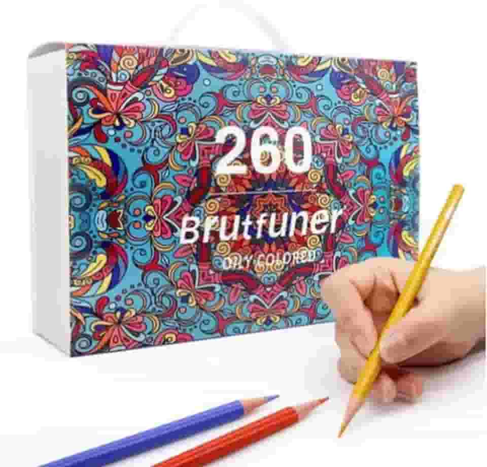 Lapis De Cor Desenho Profissional Caixa Com 260 Cores Óleo