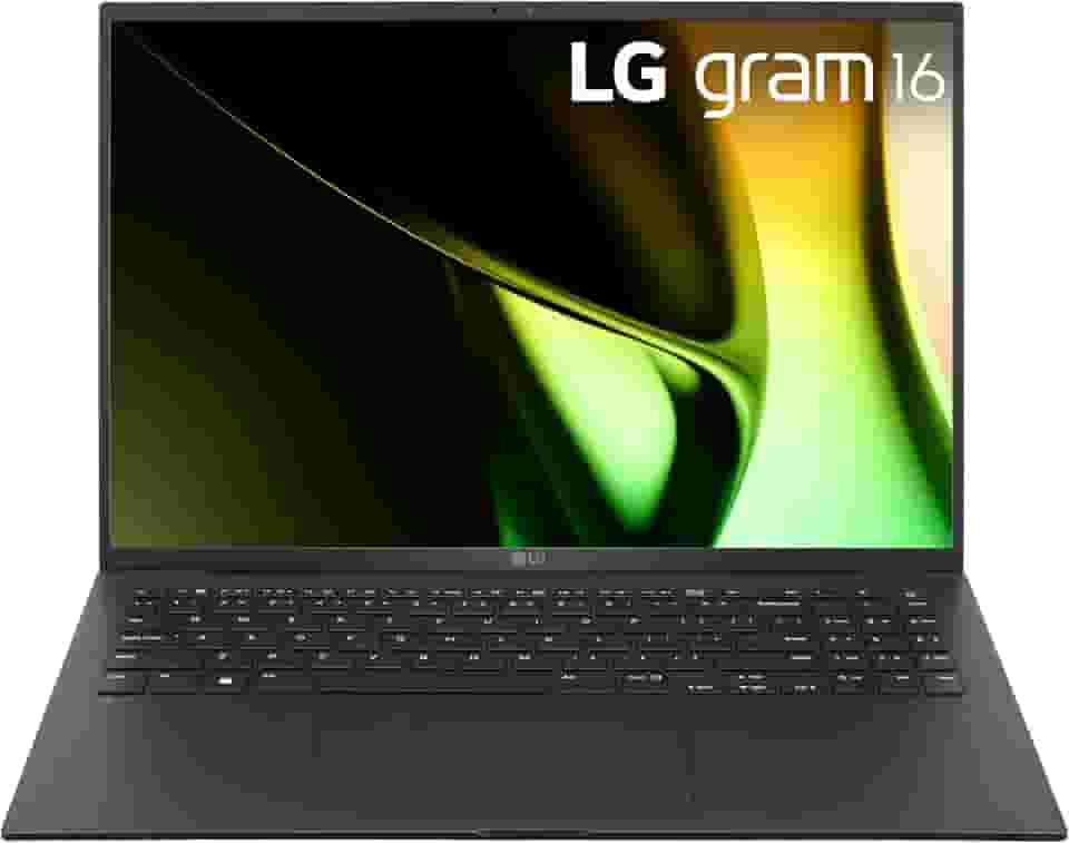 LG Notebook leve gram de 16 polegadas, edição Intel Evo - processador Intel Core Ultra 7 habilitado para IA, Windows 11 Home, 32 GB de RAM, SSD de 2 TB, preto