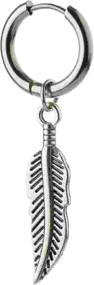 Brinco Masculino Penas - 1 peça (Não é o par)