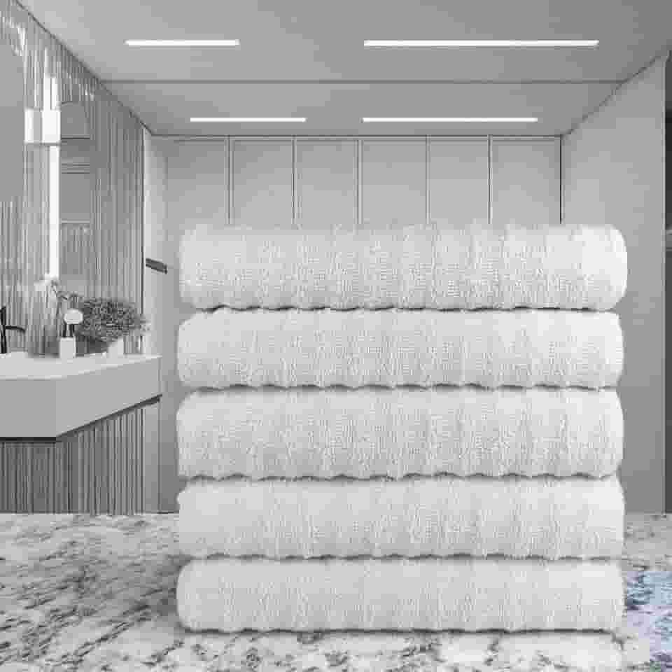 Kit Com 5 Toalhas Banhão Gigante Grossa para Hotel: Conforto e Luxo ao Seu Alcance!