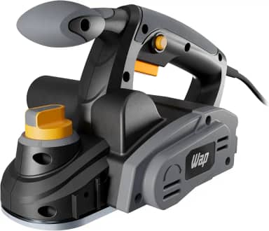 WAP Plaina Elétrica WF PE01 com Empunhadura Auxiliar Emborrachada, 2 Lâminas por Eixo, Ajuste de Profundidade, 760W 127V