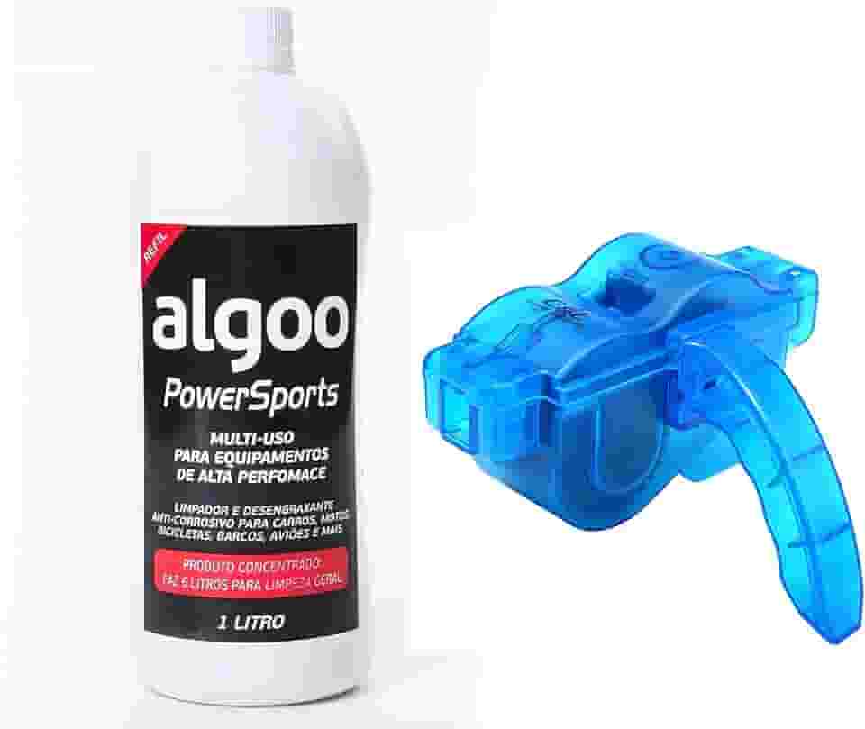 Kit Limpeza Bike Desengraxante Algoo 1l + Limpador Corrente