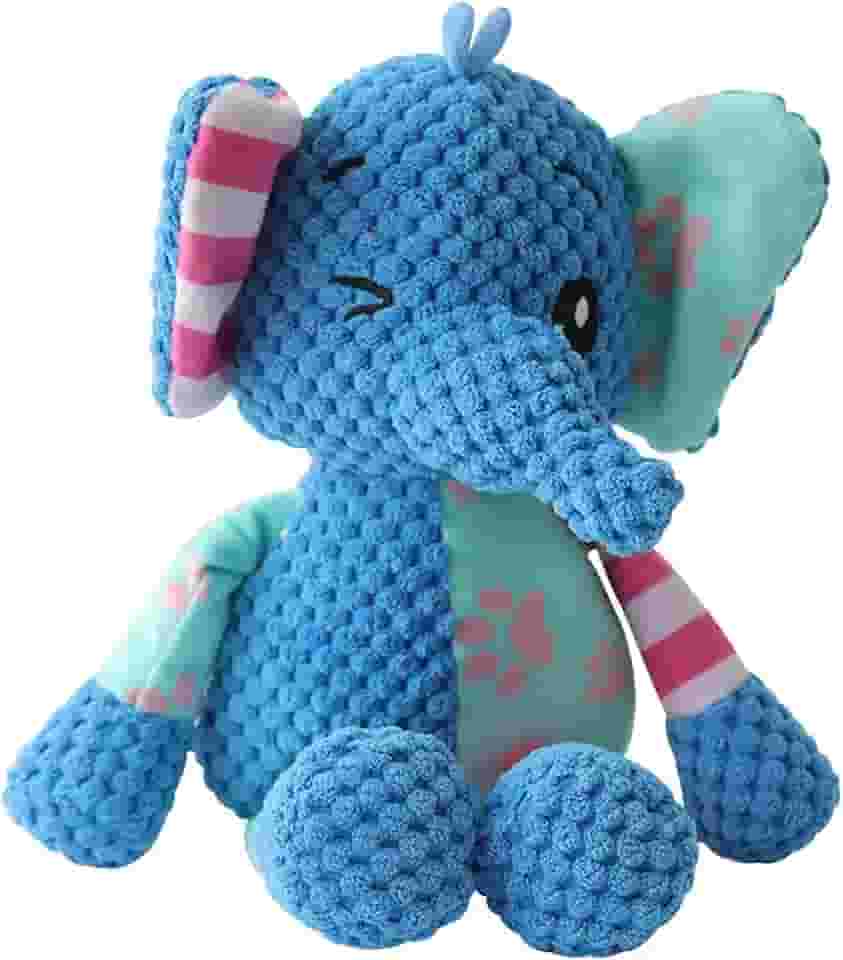 Brinquedo Bichinhos de Pelúcia Elefante Mordedor Com Som Apito para Animais de estimação Pet Cães Cachorros Divertido, Alivia o Estresse e Ansiedade Adultos e Filhotes