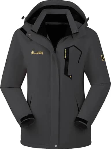 Casaco de neve de inverno quente à prova d'água para mulheres, jaqueta de esqui para snowboard e caminhada, W