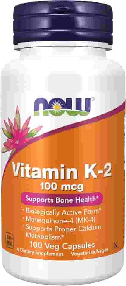 Vitamina K2 100mcg (100 Vcaps) Now Foods