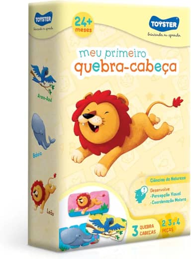 Toyster - Meu Primeiro Quebra-Cabeça - 2,3 e 4 peças