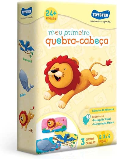 Toyster - Meu Primeiro Quebra-Cabeça - 2,3 e 4 peças