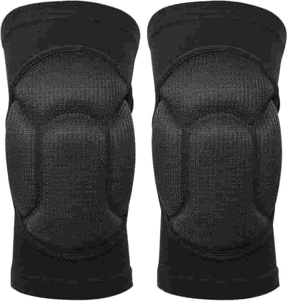 Joelheiras Com Esponja Grossa Antiderrapante, Joelheiras Protetoras, Joelheiras para Evitar Colisões, Joelheiras Femininas Masculinas, para Vôlei, Basquete, Ioga Preto