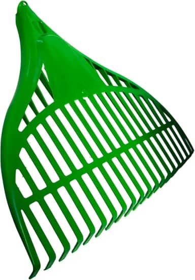 Vassoura Rastelo de Jardim 20 Dentes e 47cm Para Folhas, Gramado, Feno, Palha, Sem Cabo - Plasdoni