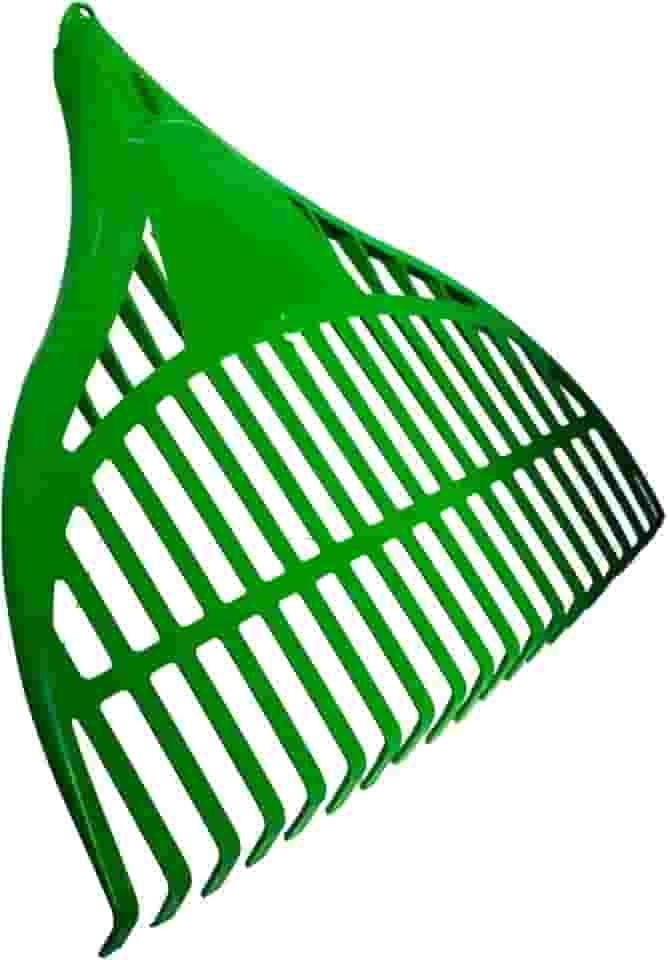 Vassoura Rastelo de Jardim 20 Dentes e 47cm Para Folhas, Gramado, Feno, Palha, Sem Cabo - Plasdoni