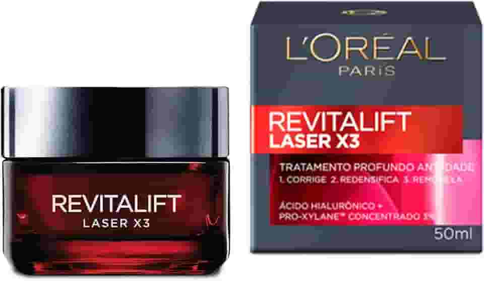 Creme Facial Anti-idade L'Oréal Paris Revitalift Laser X3 Diurno, 50ml