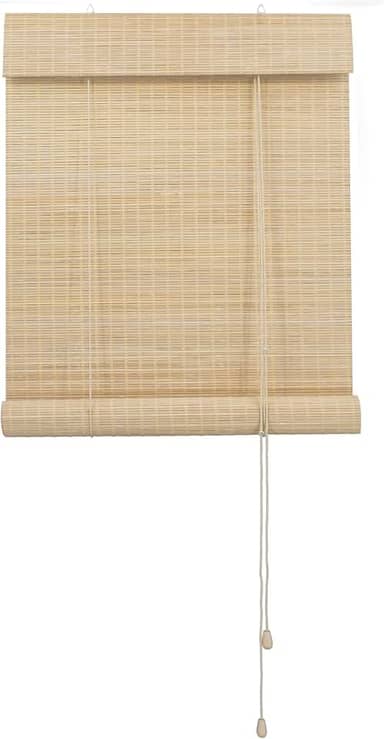 EVOLUX, Persiana Rolo Bambu 160cm x 160cm - Linha Bauhaus cor Fresno