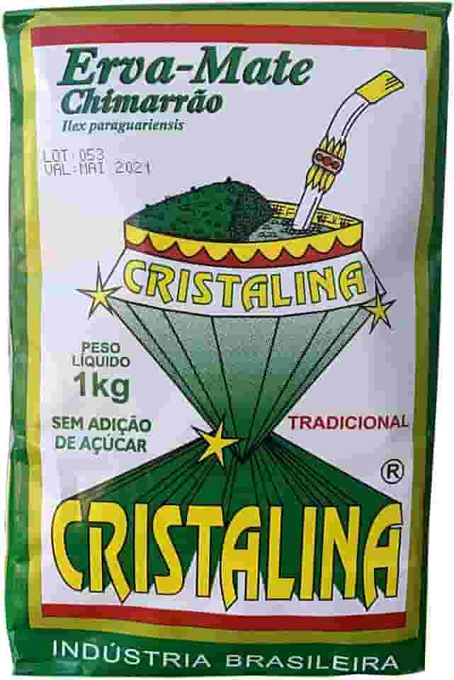 Erva Mate tradicional para Chimarrão Cristalina 1KG