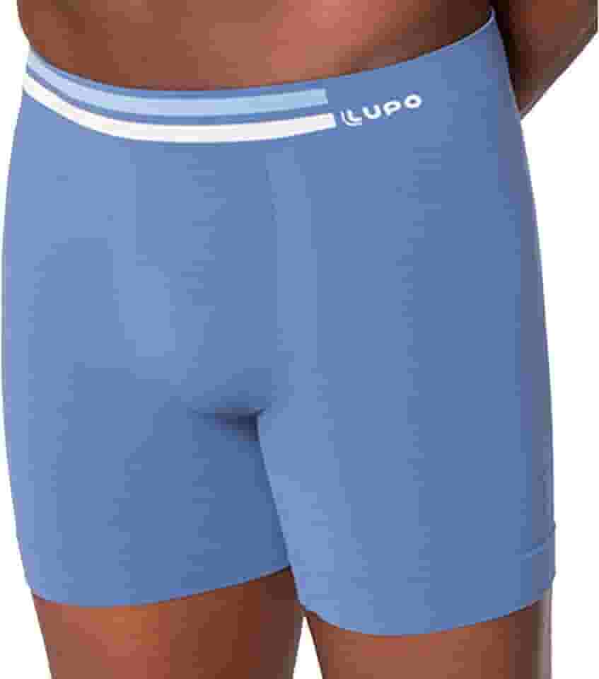 Cueca Long Leg Boxer Sem Costura Lupo Microfibra Masculina Antiassadura Alongada Ciclista Esportiva