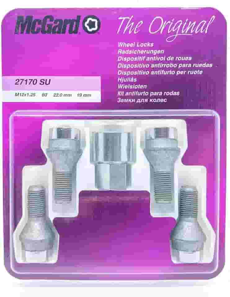 Trava Parafusos/Porcas Antifurto Para Rodas McGard Importado - Com Chave Segredo (FIAT - ARGO, DOBLO, MOBI, GRAND SIENA)