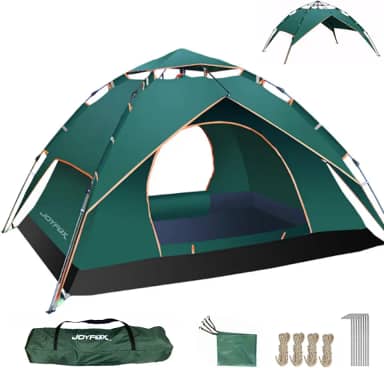 Barraca Camping para 3 4 Pessoas À Prova D'água Dois Andares com 2 Portas, Tenda de Acampamento Pop-up Instantânea Barraca de cúpula, Barraca de Família à Prova D'água