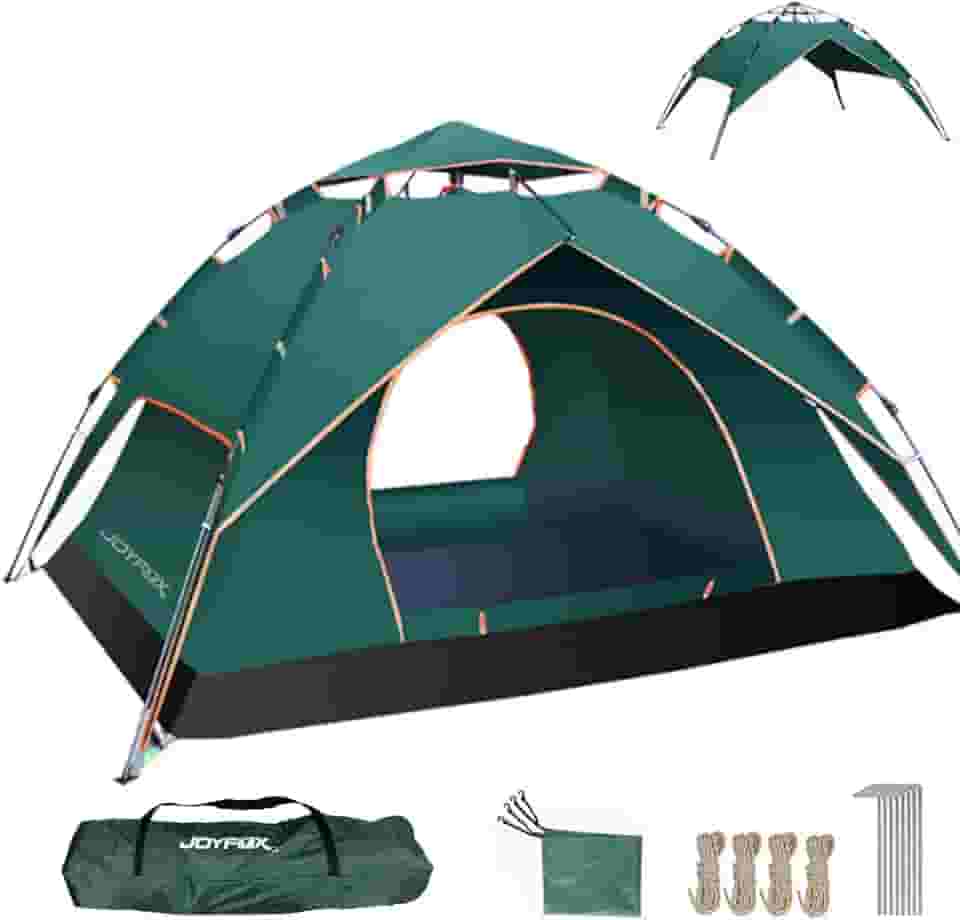 Barraca Camping para 3 4 Pessoas À Prova D'água Dois Andares com 2 Portas, Tenda de Acampamento Pop-up Instantânea Barraca de cúpula, Barraca de Família à Prova D'água