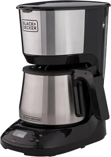 BLACK+DECKER Cafeteira Elétrica Programável, até 30 Cafés, com Jarra Inox, CM250P, 110V
