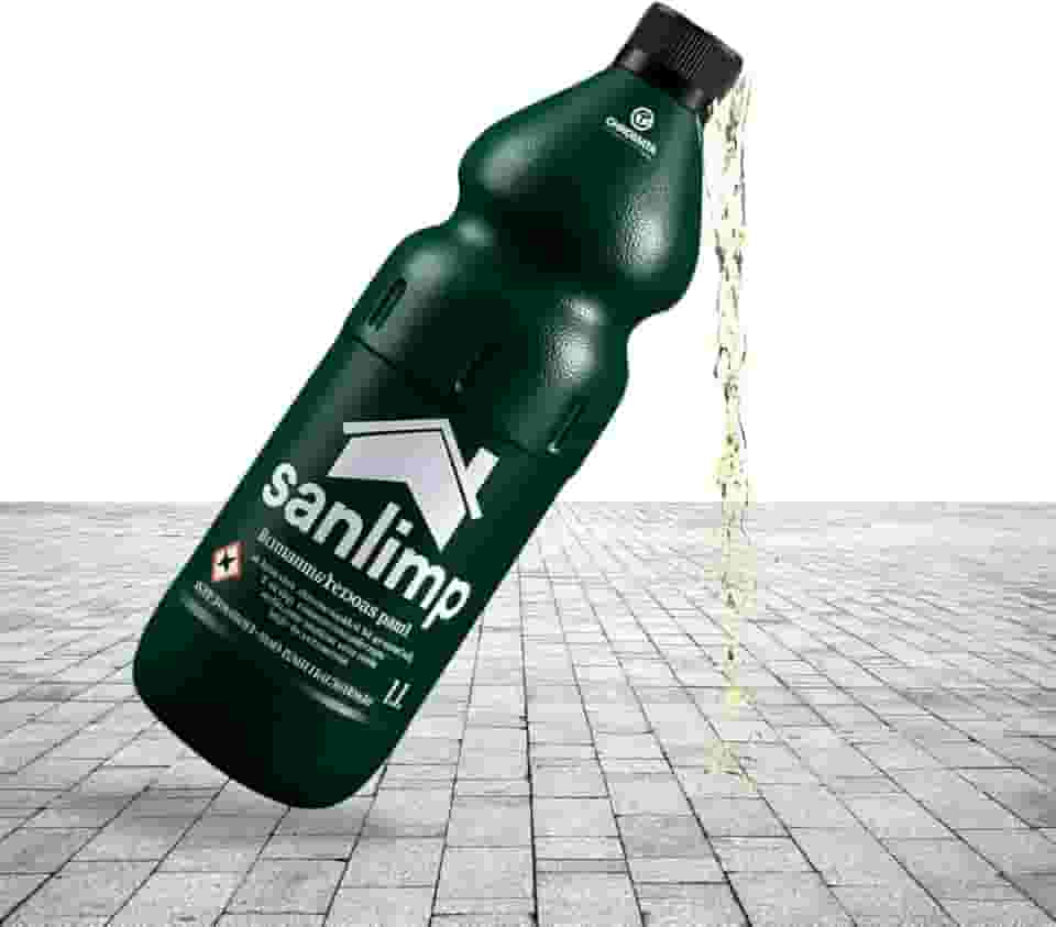 Sanlimp Limpa Pedra e Pisos 1L, Ácido Muriático Profissional para Limpeza Pós-Obra e Remoção de Resíduos Difíceis