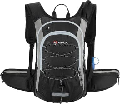 MIRACOL Mochila de hidratação com bexiga de água de 2 L, mochila térmica para água, pacote perfeito para corrida, caminhada, ciclismo, acampamento