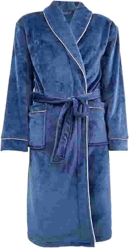 Roupão Neo Velour Flannel Aveludado 220g/m2 Médio Camesa - Marinho