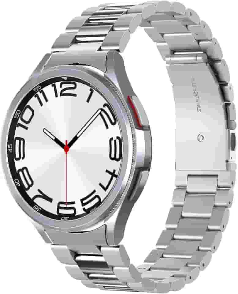 Spigen Pulseira de ajuste moderno 316L projetada para Samsung Galaxy Watch 6 Classic de 47 mm (2023)