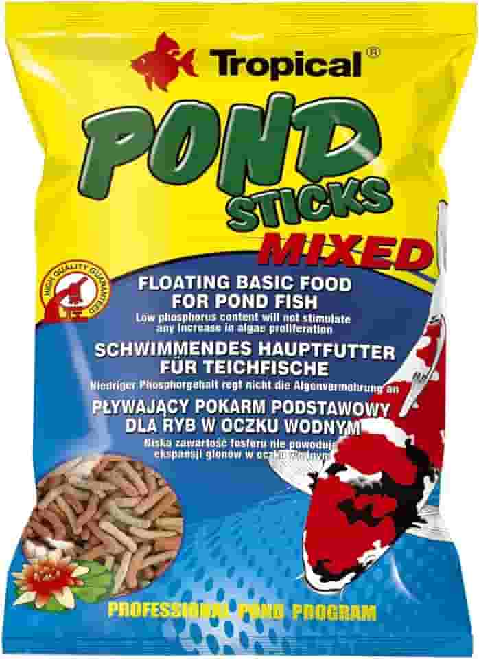 Ração Para Peixe Tropical Pond Sticks Mixed Para Peixes 90g Tropical Para Peixes