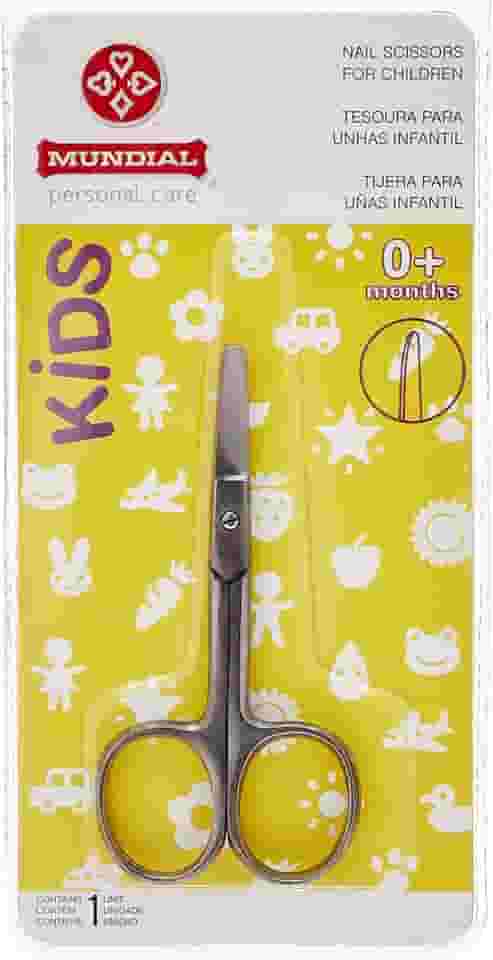 Mundial Tesoura Unha Infantil Flex S/A Prateado