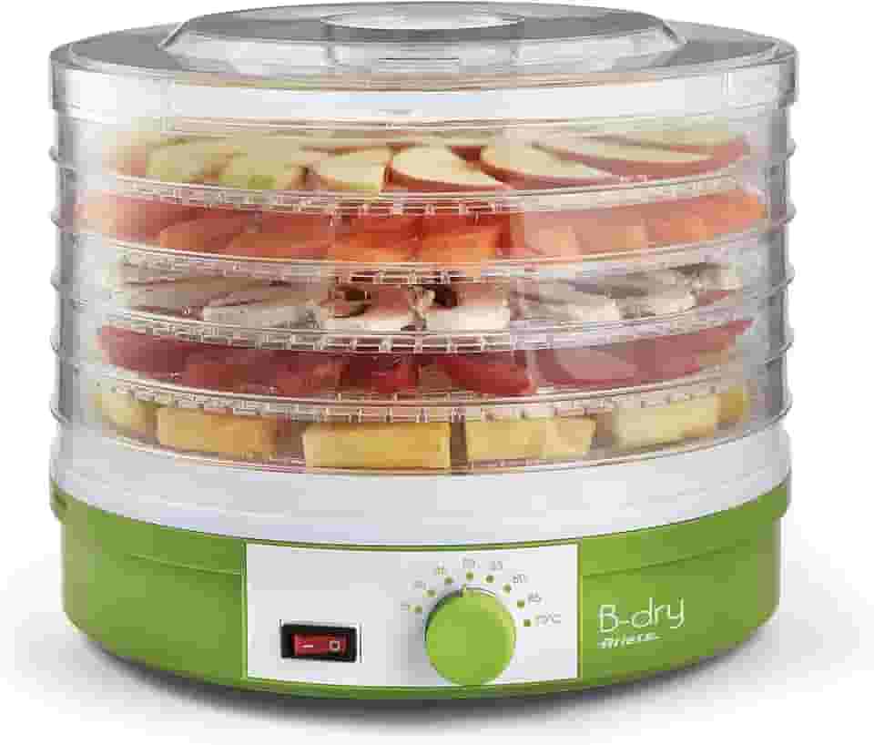 Ariete 616 B-Dry, Desidratador de Alimentos, Temperatura de 35°C e 70°C, 5 Cestos, 245W, Branco/Verde - 220V