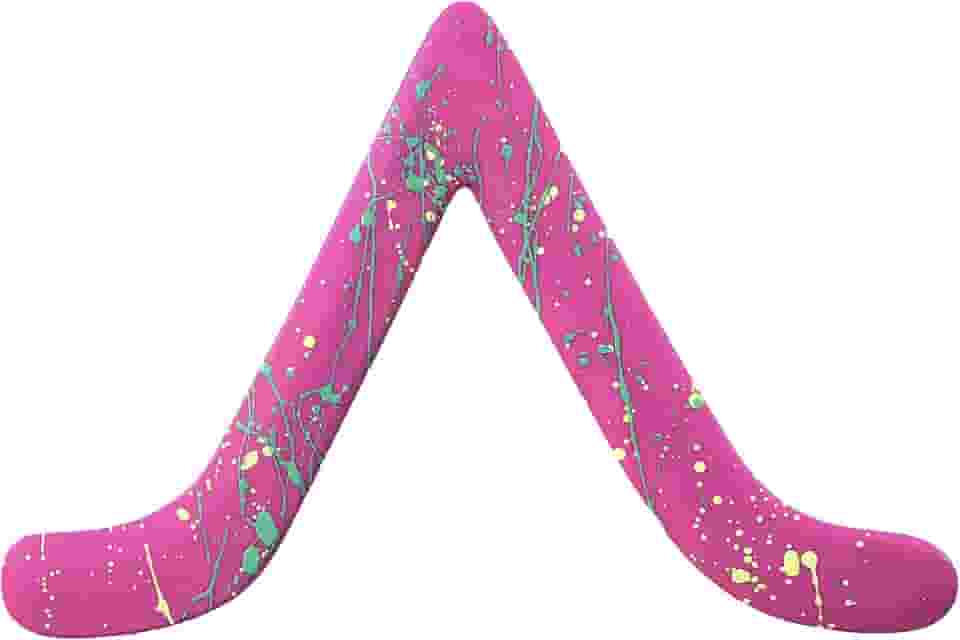 Bargan Boomerang colorido rosa plástico destro bumerangue ótimo para iniciantes