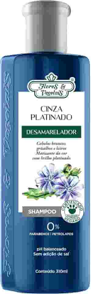 Flores e Vegetais Shampoo Matizante Platinado 310Ml E Vegetais